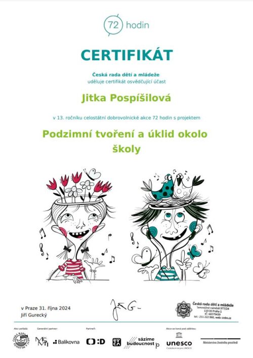 certifikát